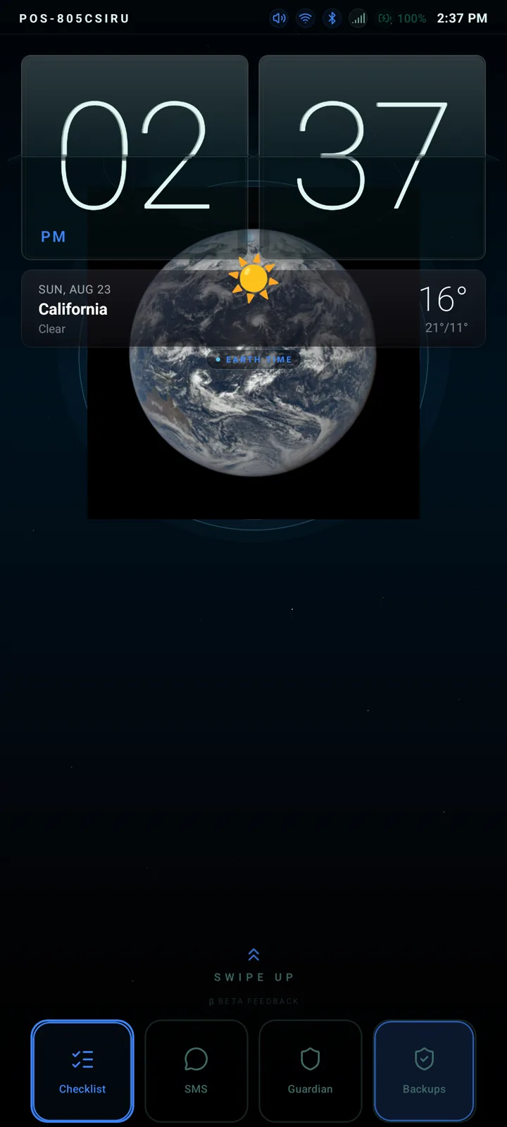 PresenceOS home screen